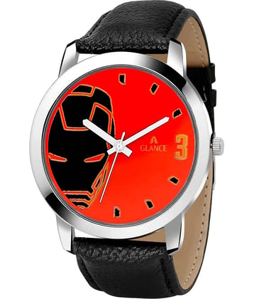 Aglance 102 BLACK MONSTER Leather Analog Men's Watch