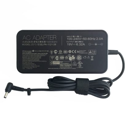 Asus DC 120W 19V 6.32A Laptop Charger Adapter for Model: PA-1121-28,ADP-120RH,A15-120P1AAC Power Charger For Asus Laptop - Power Cable Included