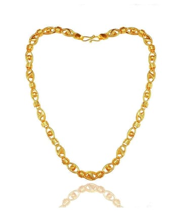 Shankhraj Mall Gold Plated Mens Necklace Chain-100100 - Golden