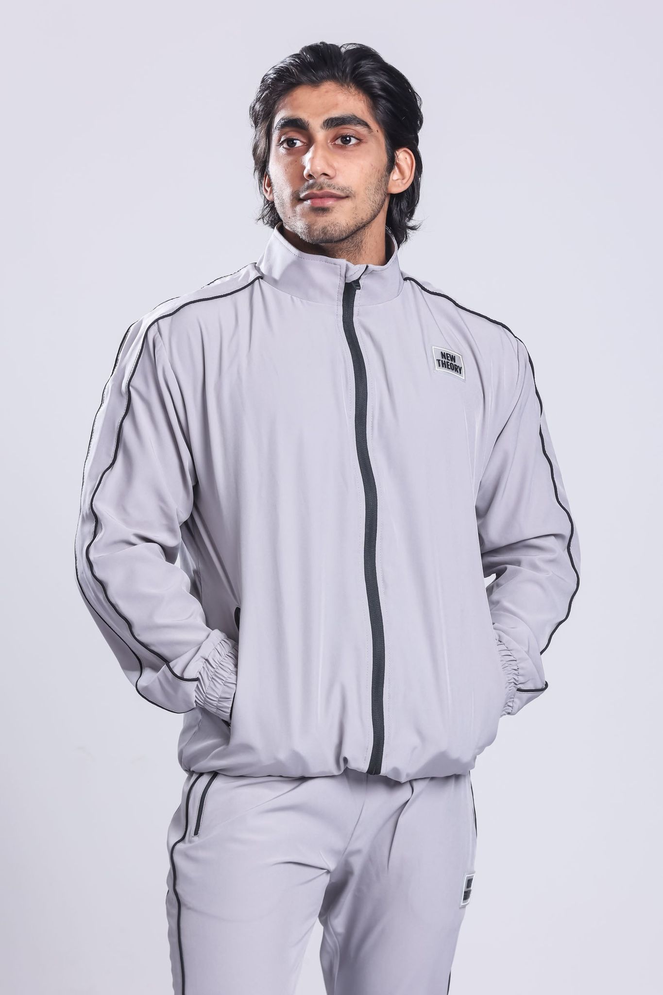 Essential Performance Track top- Grey-M