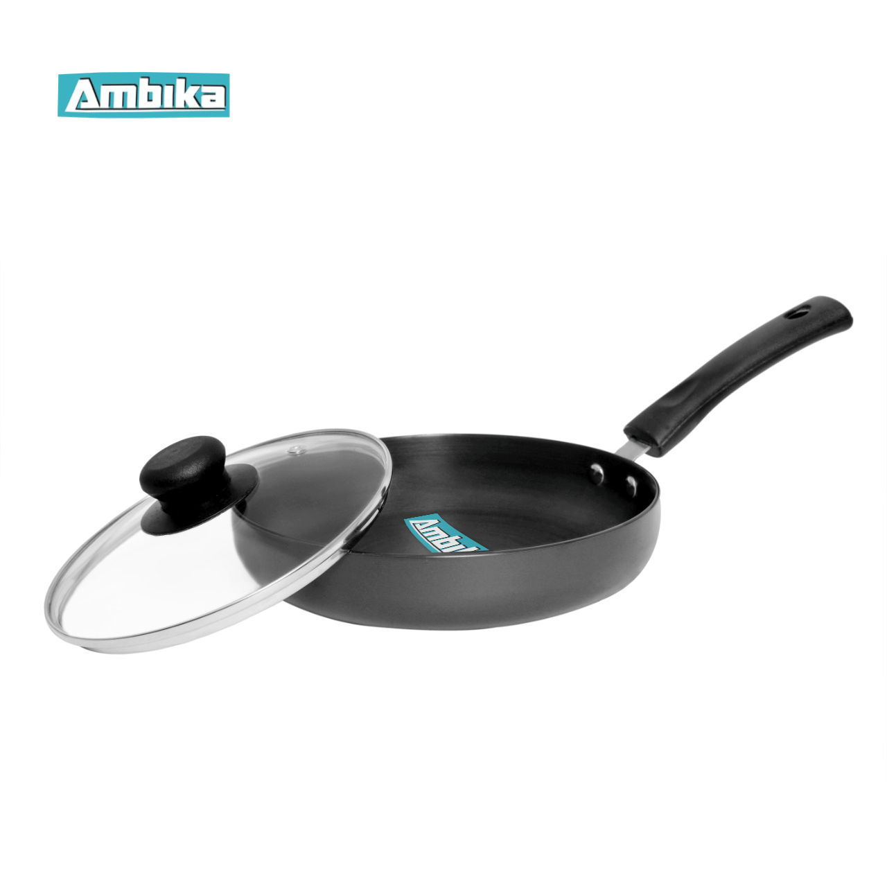 Ambika Hard Anodized Fry Pan - Size 2-  22 cm