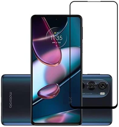 PLUGTECH Advanced Tempered Glass With Anti-Explosion 9H Hardness Edge-To-Edge Coverage Screen Guard for MOTOROLA EDGE30PRO