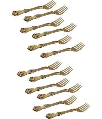 A & H ENTERPRISES - Brass Brass Table Fork ( Pack of 12 )