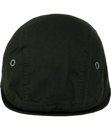 Zacharias - Green Cotton Men's Cap ( Pack of 1 )