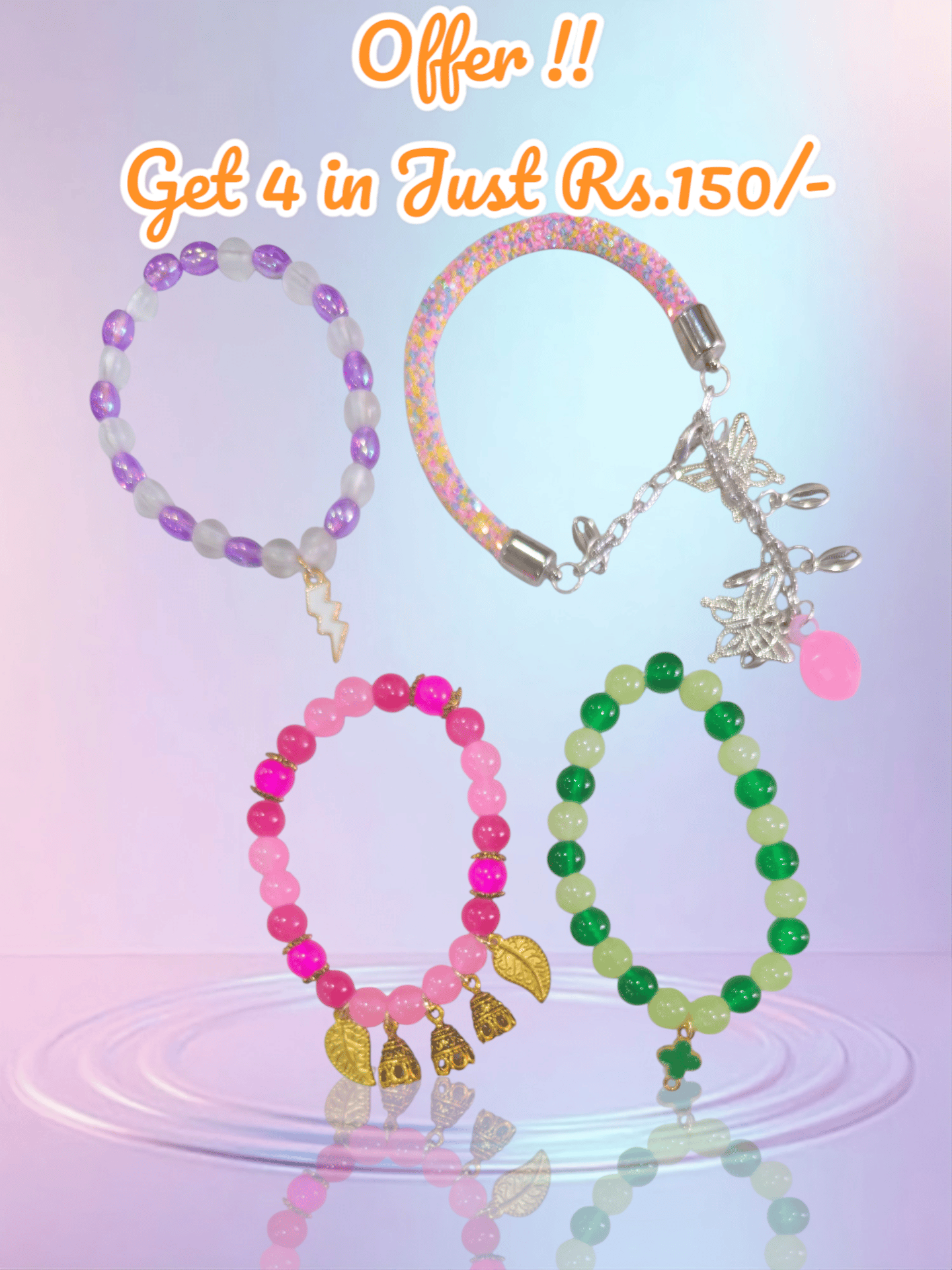 Bracelets bumper offer beads