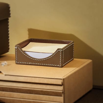 Modella Square Memo Holder Taupe-Taupe