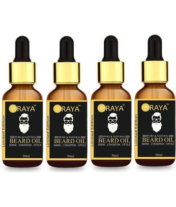 ORAYA Moustache Beard Oil For Growth 120 ml Pack of 4