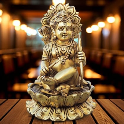 Brass Showpiece Ramlala God Idol Statue (BSMAS1682 G)