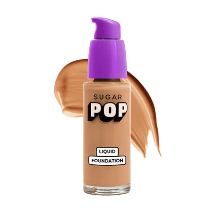 SUGAR POP Liquid Foundation - 05 Fig - 30 ml | Water Resistant | Lasts Upto 10 Hrs | Super Matte | Full Coverage SUGAR POP Liquid Foundation - 05 Fig - 30 ml | Water Resistant | Lasts Upto 10 Hrs | Super Matte | Full Coverage - 05 Fig / 30 ml (Pack of 1)