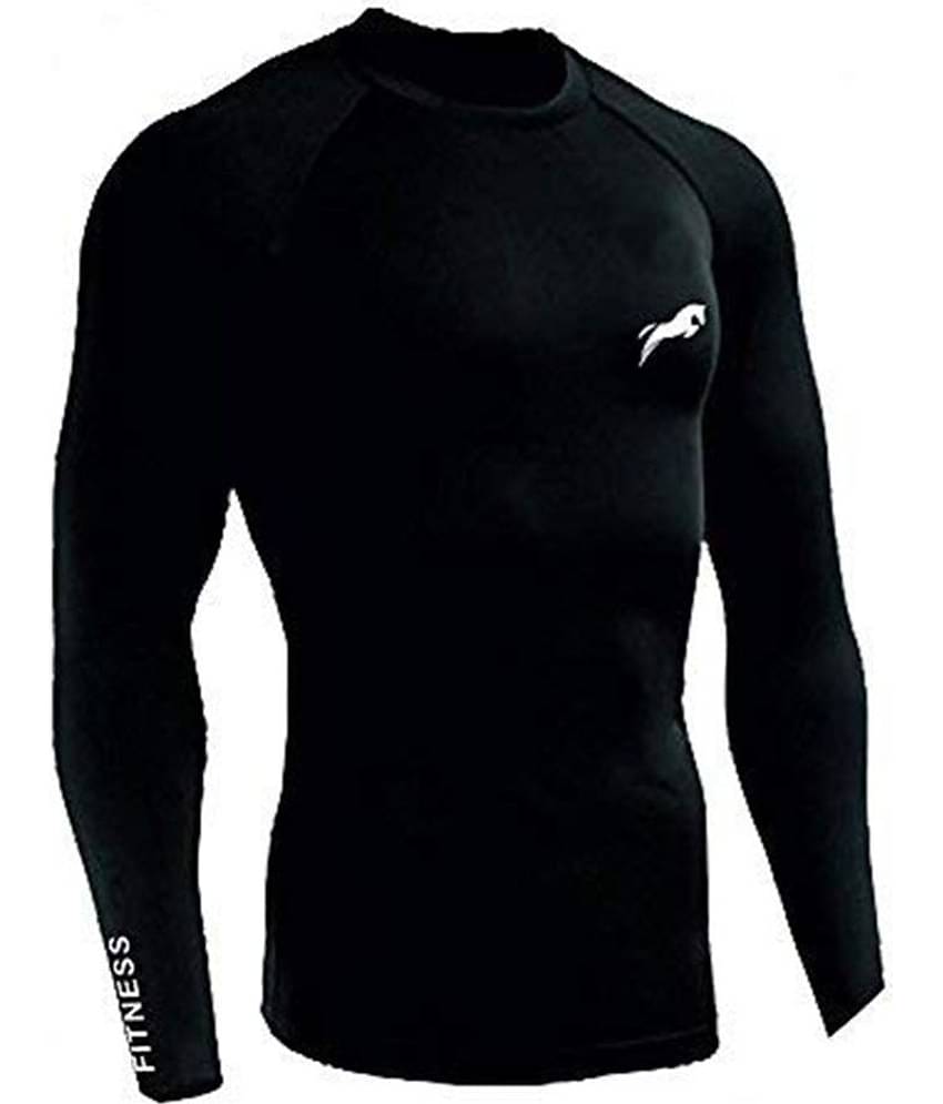 Just Rider Compression Top Full Sleeve Plain Athletic Fit Multi Sports Cycling, Cricket, Football, Badminton, Gym, Fitness & Other Outdoor Inner Wear