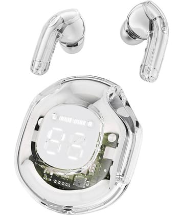 Tecsox Ultrapod Pro In Ear Bluetooth Earbuds | 5 Hr PlayTime | IPX4(Splash Proof) Powerfull Bass TWS-Bluetooth Headphone V 5.1 White