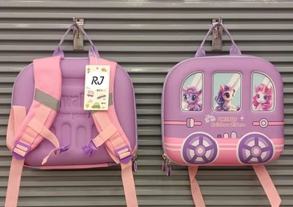 Cute Design Rectangle Shaped Hardshell Backpack for Kids-Unicorn