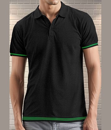 FTX Pack of 1 Polyester Regular Fit Men's T-Shirt ( Black )