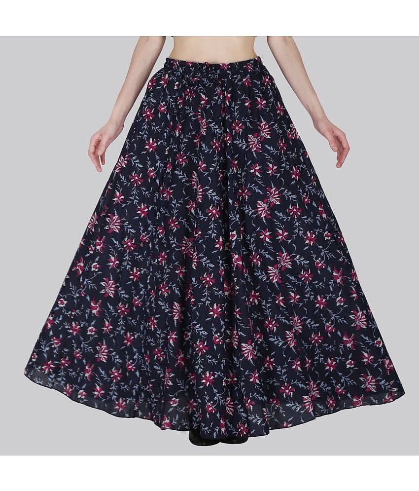 Sttoffa Blue Cotton Women's A-Line Skirt ( Pack of 1 )