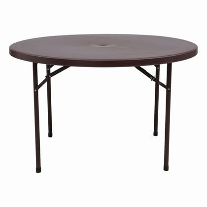 Supreme Furniture Party Plastic Compact Table for Home, Office, Cafeteria, Restaurant, Hotel, Resort-(Globus Brown, Set of 1 Piece)