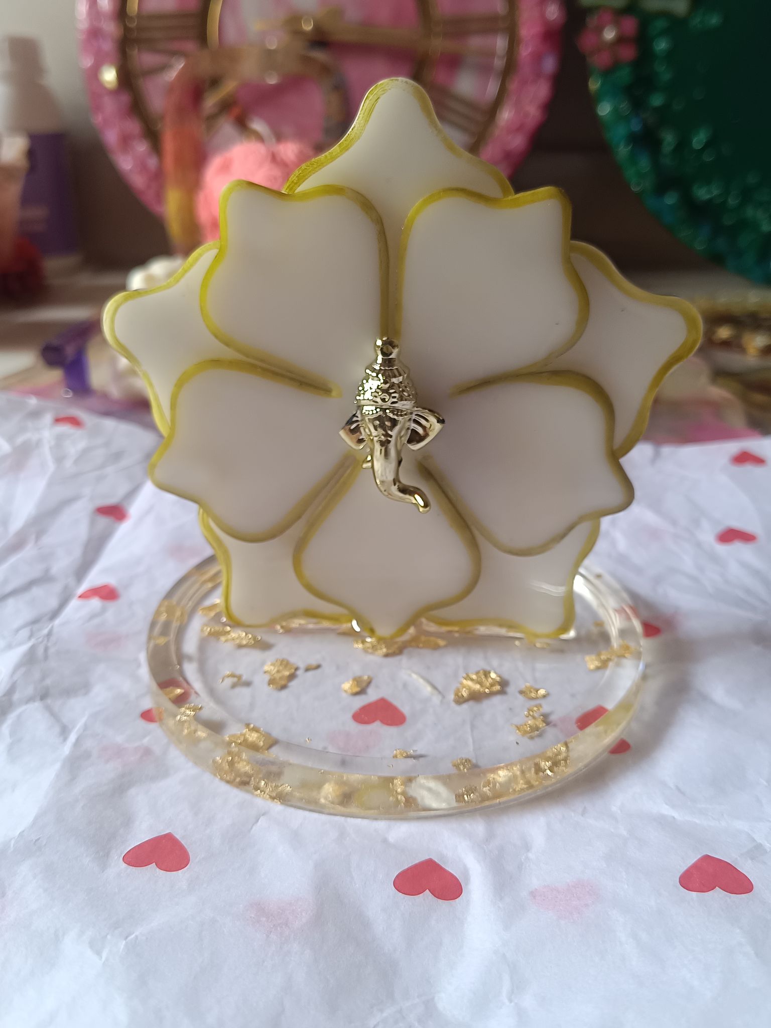 Resin handmade ganesha stand