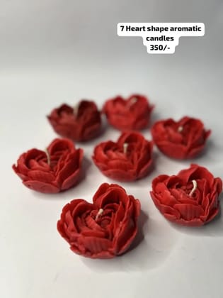 7 Heart shape aromatic Candles