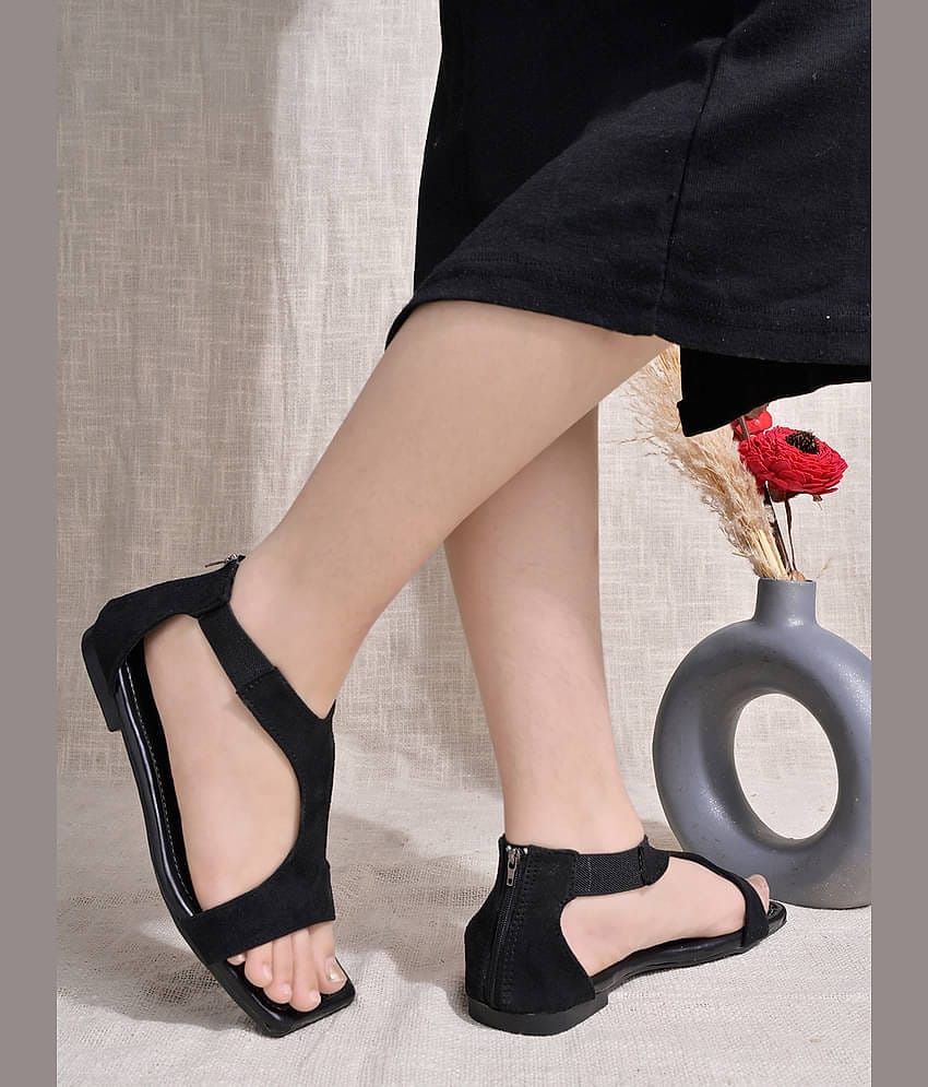 Stylestry Black Women's Flats