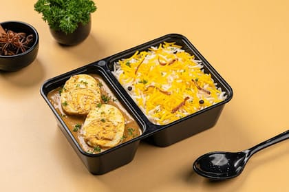Mughlai Egg Curry & Rice Mini LunchBox