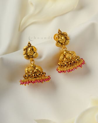 Gold Polish Silver Earrings CHE2102