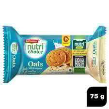 BRITANNIA NUTRICHOICE OATS ALMOND &MILK75G