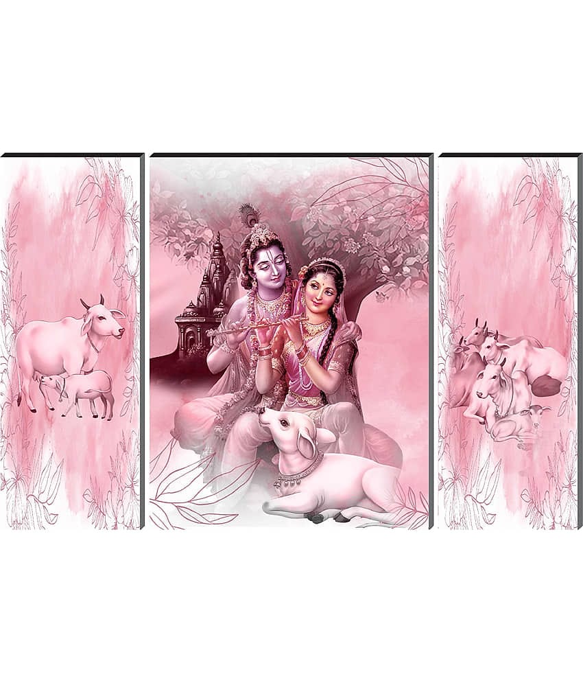 Saf Lord Radha Krishna ji Religious wall hanging MDF Painting