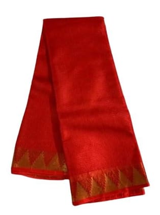 Radiant Fashion Women's Kota Doriya Temple Border Saree