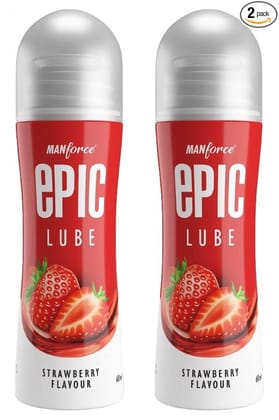 Manforce Epic Strawberry Flavored Lube  60 ml x Pack of 2