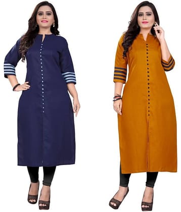 Shagun Multicolor Cotton Front Slit Kurti
