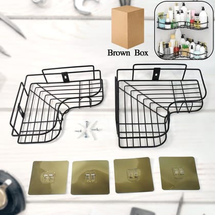 Metal Shower Shelf, Shower Shelf without Drilling (2 Pc)