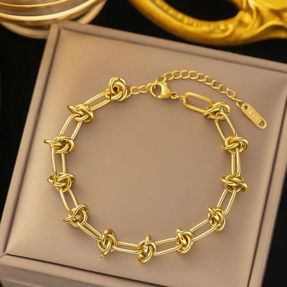 LINK ME BRACELET - 18K GOLD-PLATED