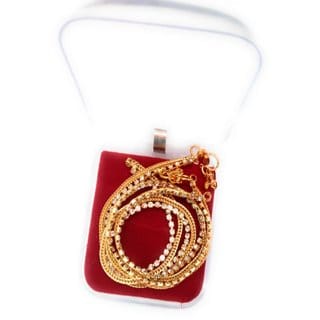 Golden Payal Stug with American Diamond