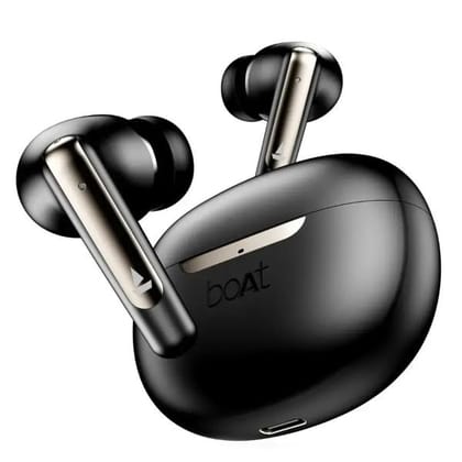 boAt Airdopes 141 ANC, Active Noise Cancellation (Gunmetal Black)