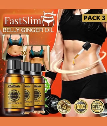 Phillauri Fat Loss Ginger Weight Loss Oil For Men & Women Shaping & Firming Oil 90 mL Pack of 3