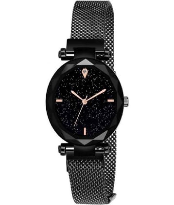 Renaissance Traders - Black Metal Analog Womens Watch