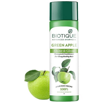 biotique green apple shampoo and conditioner
