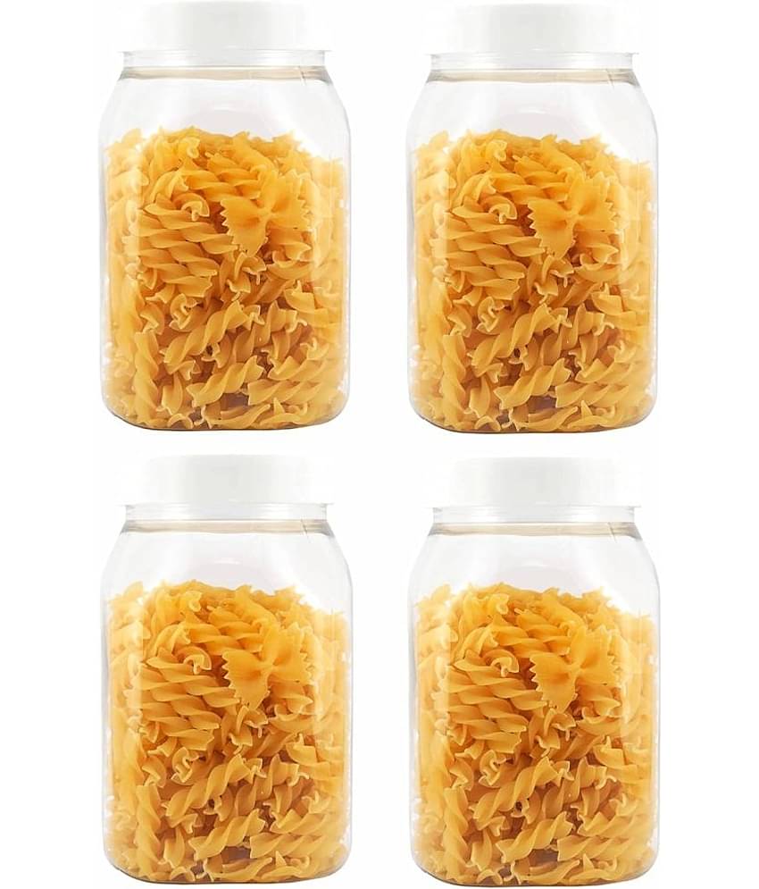 PearlPet Plastic Transparent Multi-Purpose Container ( Set of 4 )