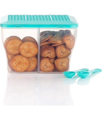 MAGICSPOON Food Container Plastic Teal Food Container ( Set of 1 )