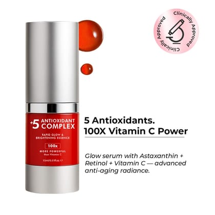 Conscious Chemist Rapid Glow Brightening Essence, 5 Antioxidant Complex Serum - 15 ml