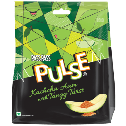 Pulse Pyramid Pouch || Kachcha Aam Candy || 50 Pieces || 202.5 Grams Pulse Pyramid Pouch || Kachcha Aam Candy || 50 Pieces || 202.5 Grams