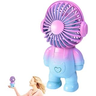 Astronaut Handheld Fan for Kids  Rechargeable Desk & Travel Fan, Portable and Fun Design