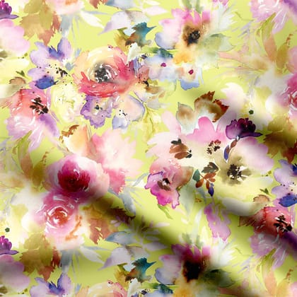 Yellow Blossom Delight-Cotton