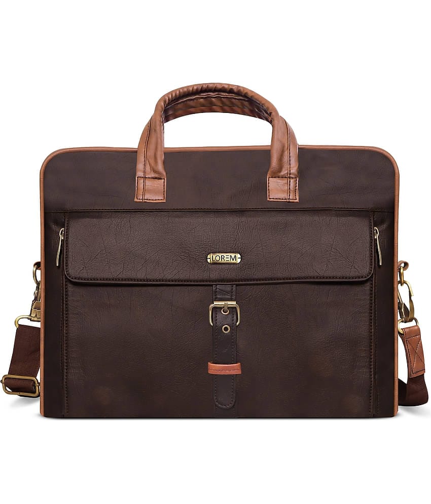 Lorem Brown Solid Messenger Bag