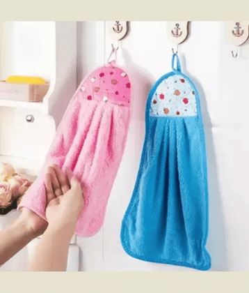 ENTICE Microfibre Solid Hand Towel 351-400 ( Pack of 3 ) - Multicolor