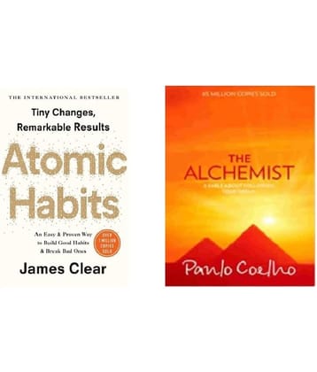 ( Combo Of 2 Pack ) The Alchemist & Atomic Habits Paperback , English Book By James Clear Paulo Coelho