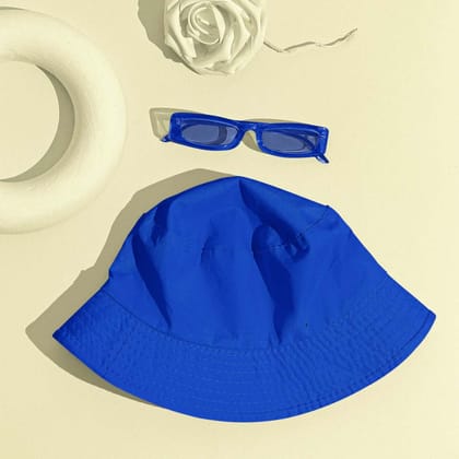 Unisex Royal Blue Bucket Hat-100% Cotton / Classic