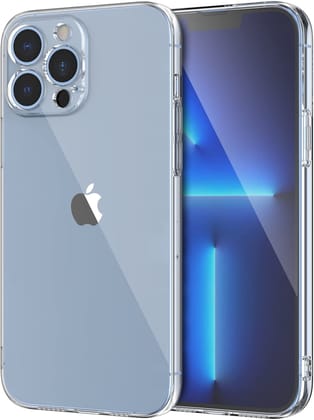 JGD PRODUCTS for iPhone 13 Pro Premium Hybrid Transparent Soft Slim Dust Proof Back Case Cover with Camera Protection JGD PRODUCTS for iPhone 13 Pro Premium Hybrid Transparent Soft Slim Dust Proof Back Case Cover with Camera Protection - Transparent / iP