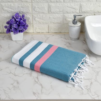 Furnofy Cotton 250 GSM Fouta Bath Towel Multicolor (Pack Of 1)