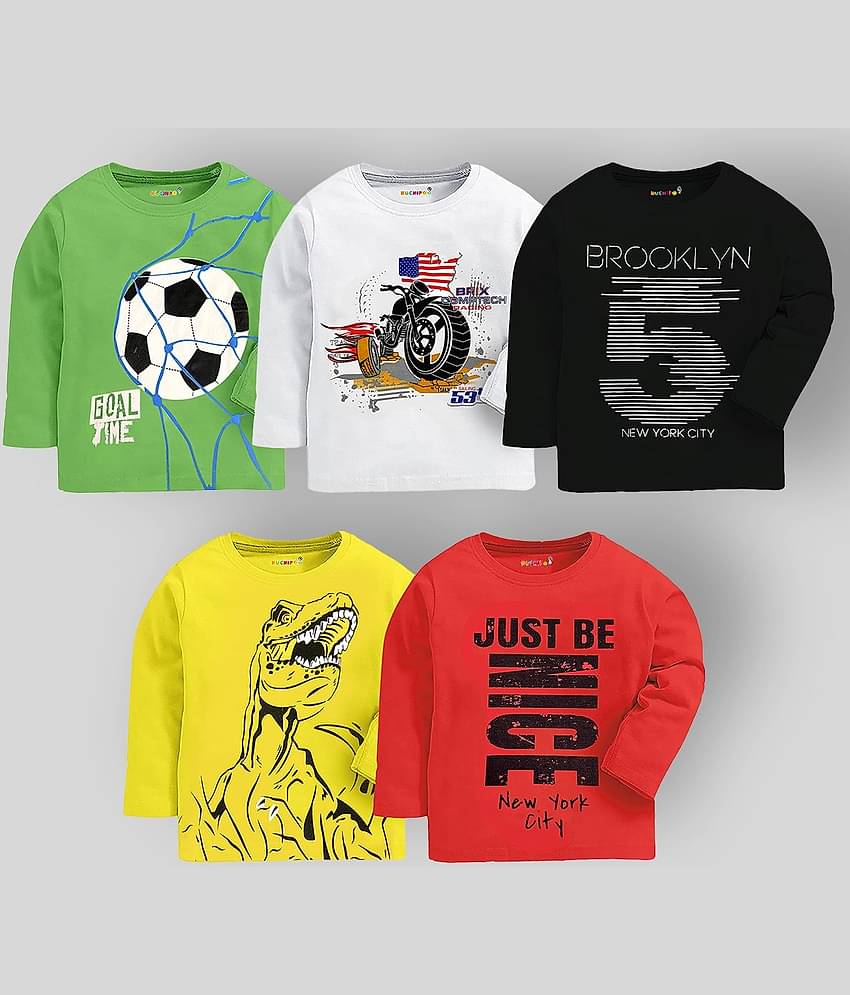 Kuchipoo Pack of 3 Boys Cotton Blend T-Shirt ( Multicolor )