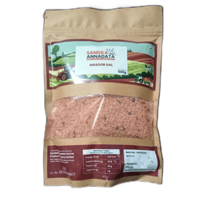 Masoor Dal - Premium Red Lentils (500g) - 500 gm